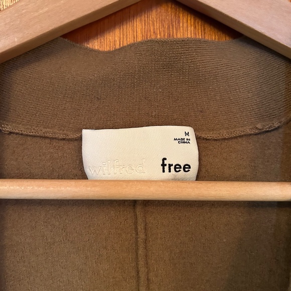 Wilfred Long Brown Cardigan, Merino Wool - Picture 2 of 4